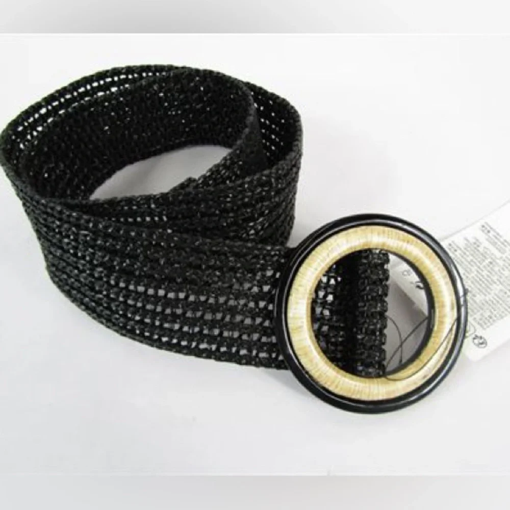 NWT Zara Knit Black Belt